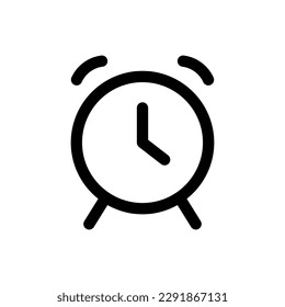 Simple Alarm icon. The icon can be used for websites, print templates, presentation templates, illustrations, etc