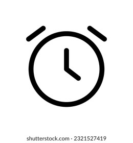 Simple Alarm icon. The icon can be used for websites, print templates, presentation templates, illustrations, etc
