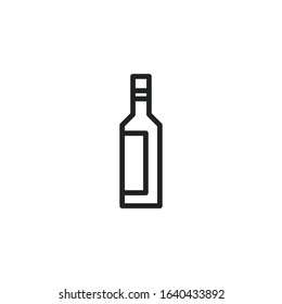 Simple alcohol icon. Stroke pictogram. Vector illustration isolated on a white background. Premium quality symbol. Vector sign for mobile app and web sites.