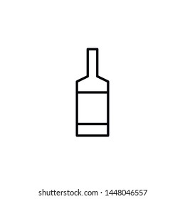 Simple alcohol line icon. Stroke pictogram. Vector illustration isolated on a white background. Premium quality symbols. Vector sign for mobile app and web sites.