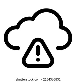 Simple Alert icon design, editable stroke. best used for web, banner, flayer or application. vector illustration EPS 10 File Format