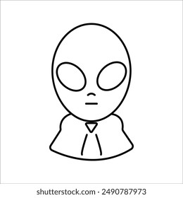 simple alien vector icon design