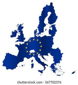 simple all european union countries in one map eps10
