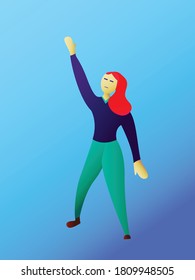Estilo vectorial de persona simple