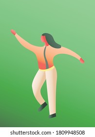 Estilo vectorial de persona simple