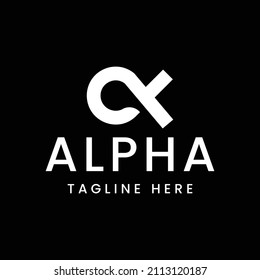 Simple Alpha Vector Logo Design