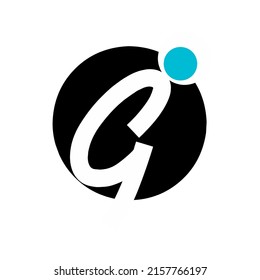 Simple alphabet logo on black and white background