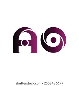 Simple alphabet modern minimalist vector font icon logo design