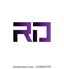 Simple alphabet modern minimalist vector font icon logo design