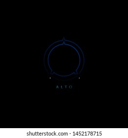 the simple Alto logo design theme