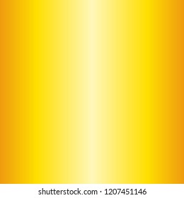Simple Amber Yellow metallic gradient background in square.
