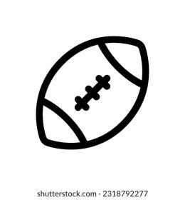 Simple American Football icon. The icon can be used for websites, print templates, presentation templates, illustrations, etc
