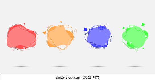 Simple Amoeba Vector With Abstract Circle Elements In Several Colors.