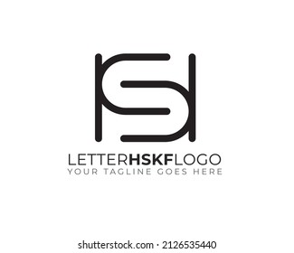 anagrama simple de la letra inicial h k s f logo	
