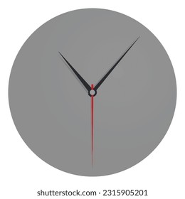Simple analog clock. vector illustration