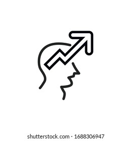 Simple analysis line icon. Stroke pictogram. Vector illustration isolated on a white background. Premium quality symbol. Vector sign for mobile app and web sites.