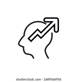 Simple analysis line icon. Stroke pictogram. Vector illustration isolated on a white background. Premium quality symbol. Vector sign for mobile app and web sites.