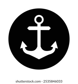 simple anchor icon illustration design