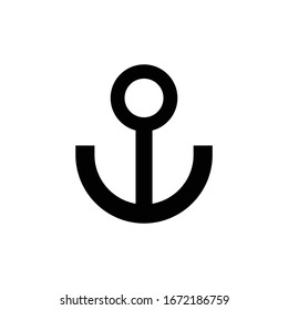 simple Anchor Icon or logo design vector