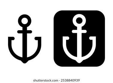 simple anchor isolated on white background