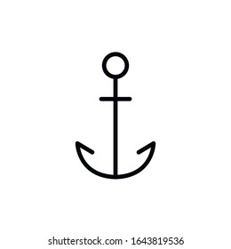 Einfaches Ankerzeilensymbol. Piktogramm anheben. Vektorillustration einzeln auf weißem Hintergrund. Qualitätszeichen von Premium. Vektorillustration-Zeichen für mobile App und Webseiten.