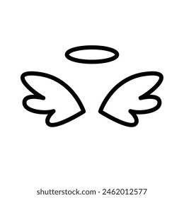 Simple angel wings vector design