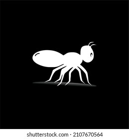 simple animal ant logo design