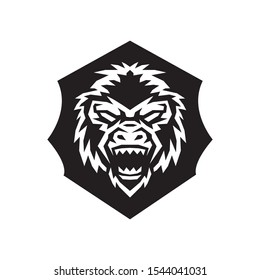 A simple animal Concept Esport Logo Black White