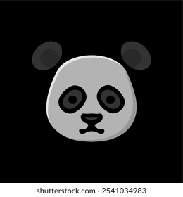 simple animal head icon vector black background for logo or icon