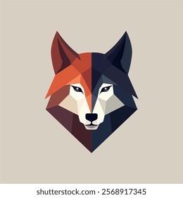 Simple animal head vector illustration