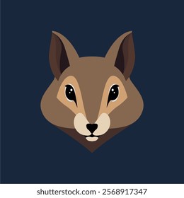 Simple animal head vector illustration