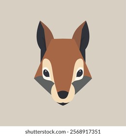 Simple animal head vector illustration