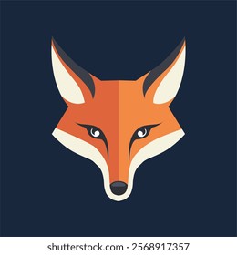 Simple animal head vector illustration