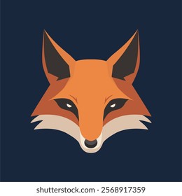 Simple animal head vector illustration