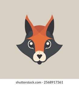 Simple animal head vector illustration