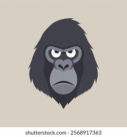 Simple animal head vector illustration