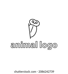 simple animal logo, simple but cool bird logo for your future brand