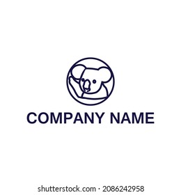simple animal logo, simple but cool koala logo for your future brand
