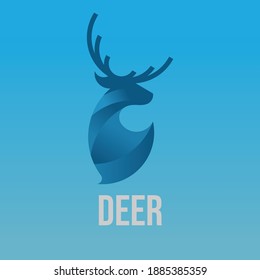 Simple animal logo design concept