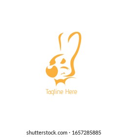 Diseño simple de plantillas de logotipo animal