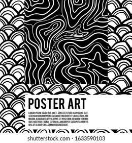 Simple animalistic abstract patterns. Background for decoration, wrapping paper, wallpaper, cards and greetings. Minimalistic wild style two colors