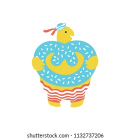 Simple animals/characters for babies` products/items. Flat style