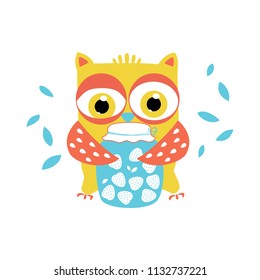Simple animals/characters for babies` products/items. Flat style