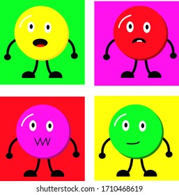 Animación simple de expresiones de círculo