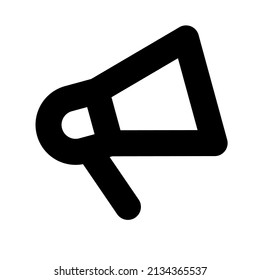 simple announcement icon design, editable stroke. best used for web, banner, flayer or application. vector illustration EPS 10 File Format