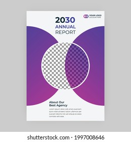 Plantilla de negocio de informe anual simple