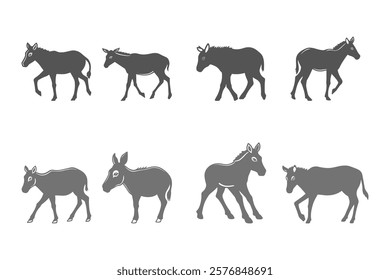 Simple Anoa Illustration Design Set