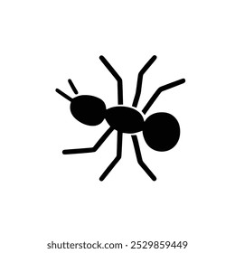 Simple Ant Icon for Representing Insects, Nature, and Pest Control - Ideal for Educational and Nature-Themed Designs