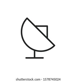 Simple antenna line icon. Stroke pictogram. Vector illustration isolated on a white background. Premium quality symbol. Vector sign for mobile app and web sites.