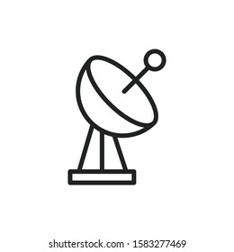 Simple antenna line icon. Stroke pictogram. Vector illustration isolated on a white background. Premium quality symbol. Vector sign for mobile app and web sites.